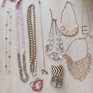 Bundle of Costume Jewelry (assorted necklaces and bracelets)